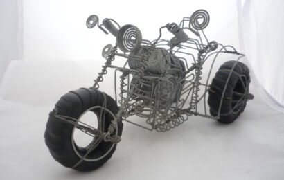 Model motorky Chopper z drátů RARITA 25cm