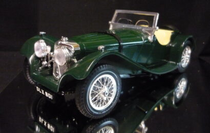 Jaguar SS100 1937 zelený Bburago 1/18
